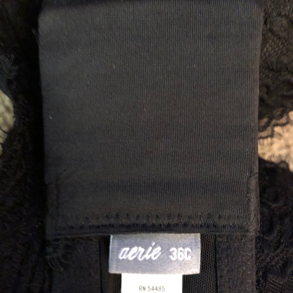 Aerie Real Power Plunge Eyelash Lace Push Up Bra - Picture 5 of 8